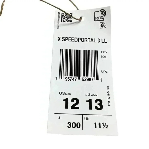 adidas Shoes Mens 12 Pink Black X SPEEDPORTAL.3 Laceless Turf Soccer Mesh NEW - Picture 8 of 9